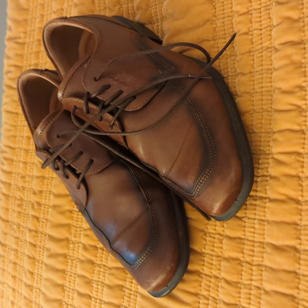 Ecco Brown Dress Oxfords 43EU